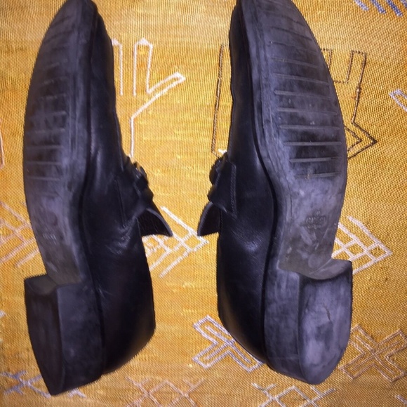 Gucci Leather Loafers with Silver Buckle